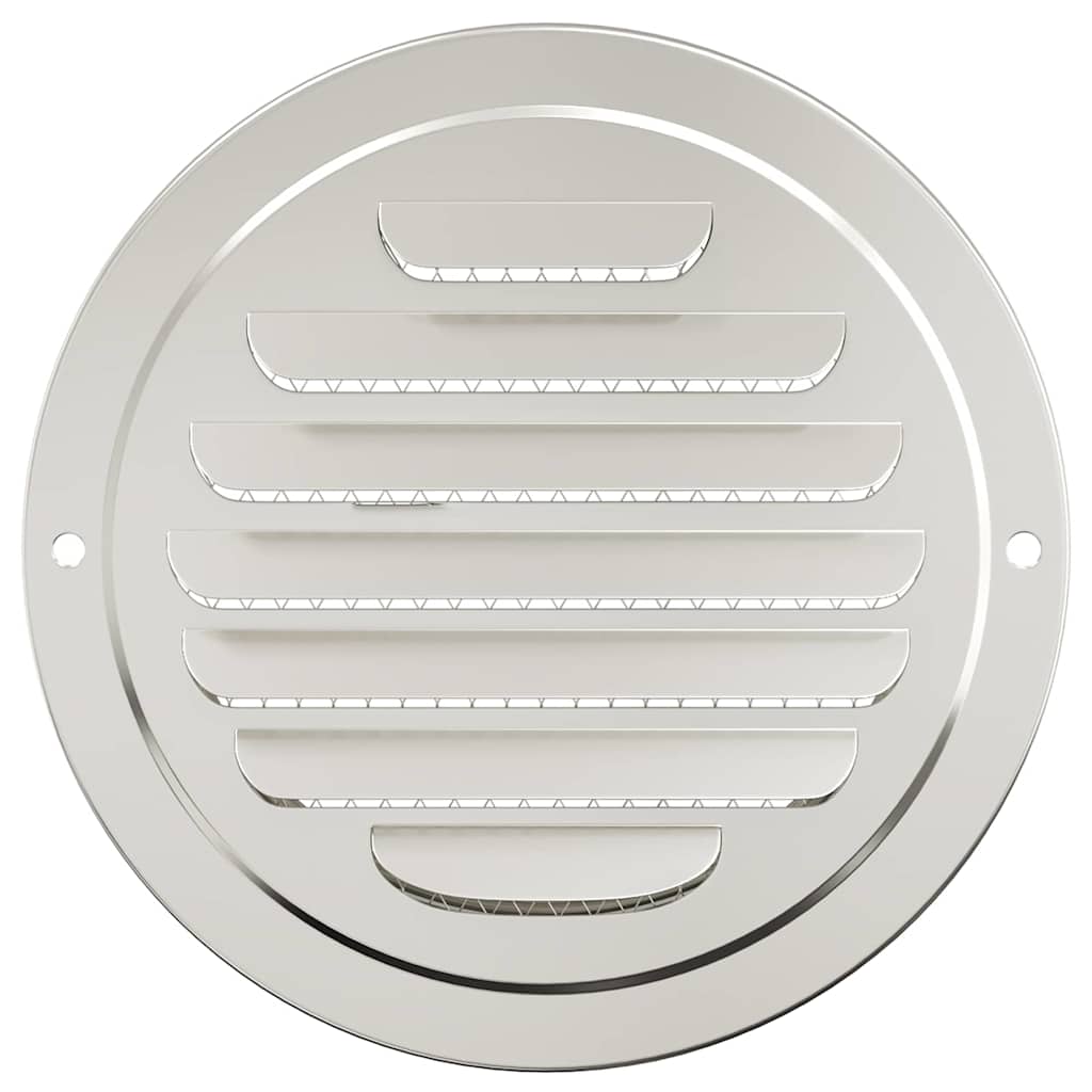 Oro ventiliacijos dangčiai 4 vnt. Sidabro 125 mm