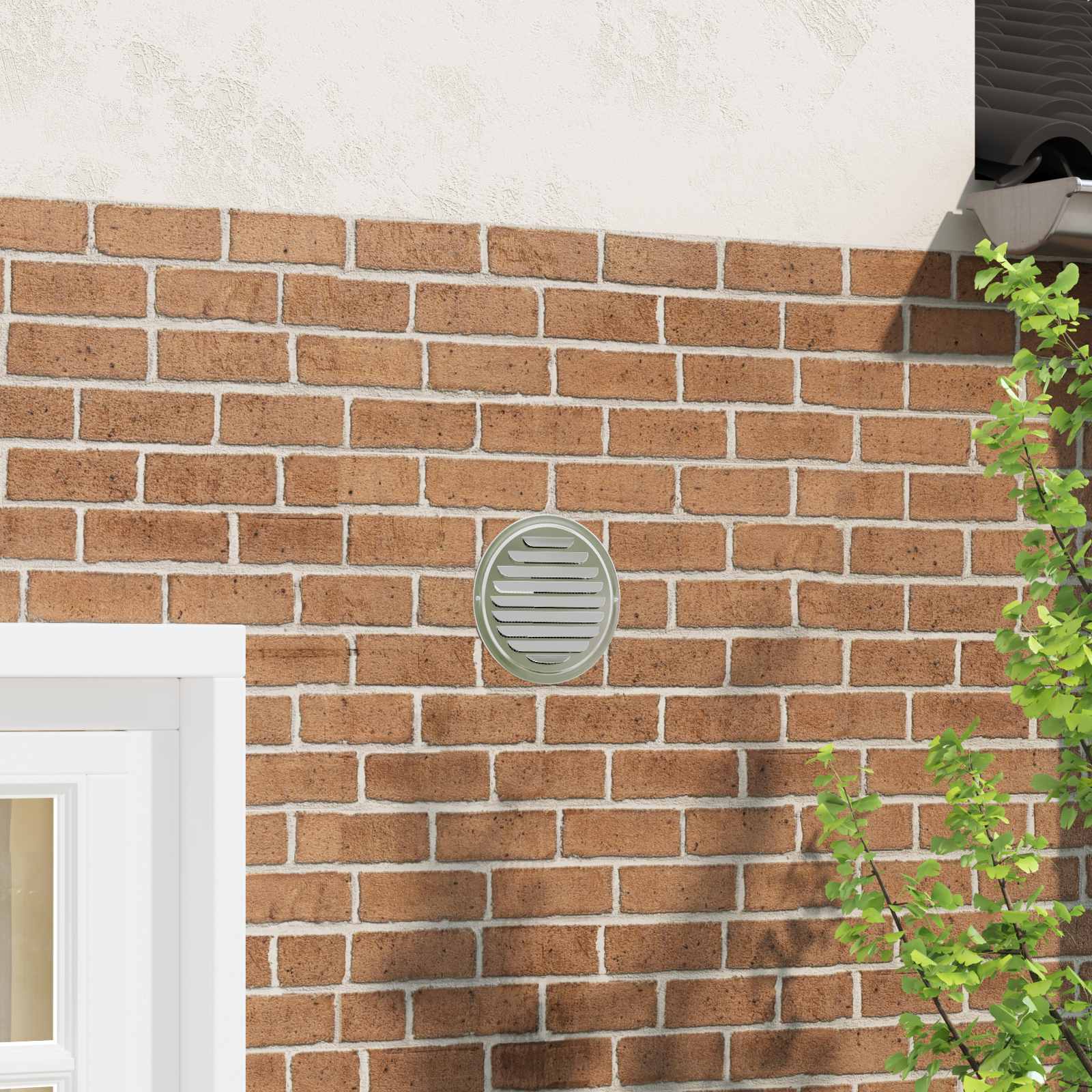 Oro ventiliacijos dangčiai 4 pcs Sidabro 150 mm