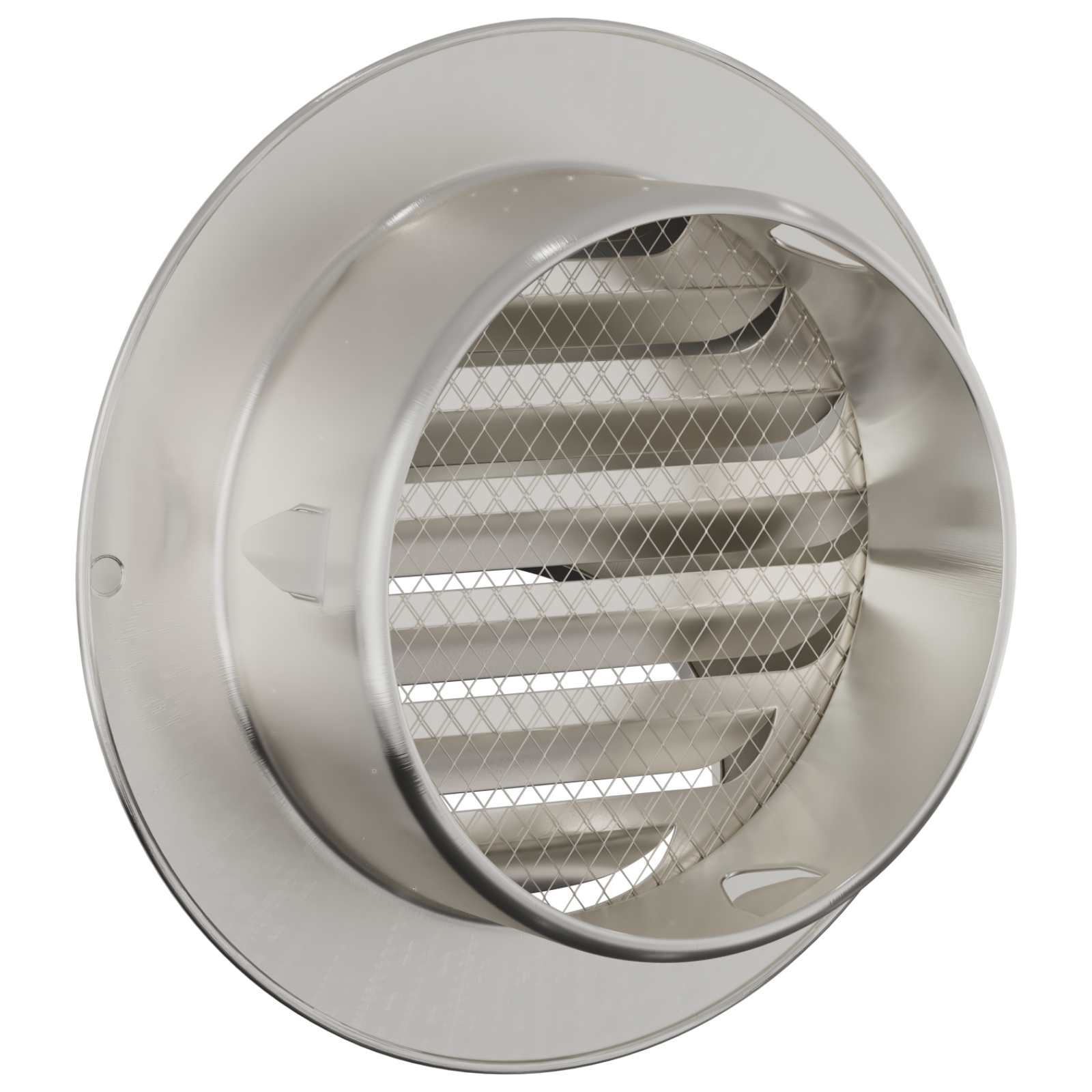 Gaisa ventilācijas restes 8 gab Sudraba 80 mm