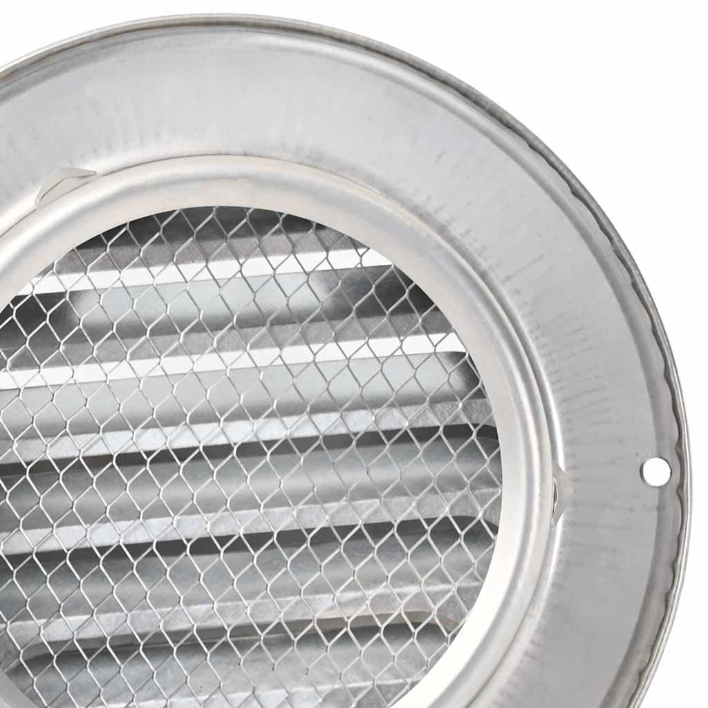 Oro ventiliacijos dangčiai 8 pcs Sidabro 100 mm