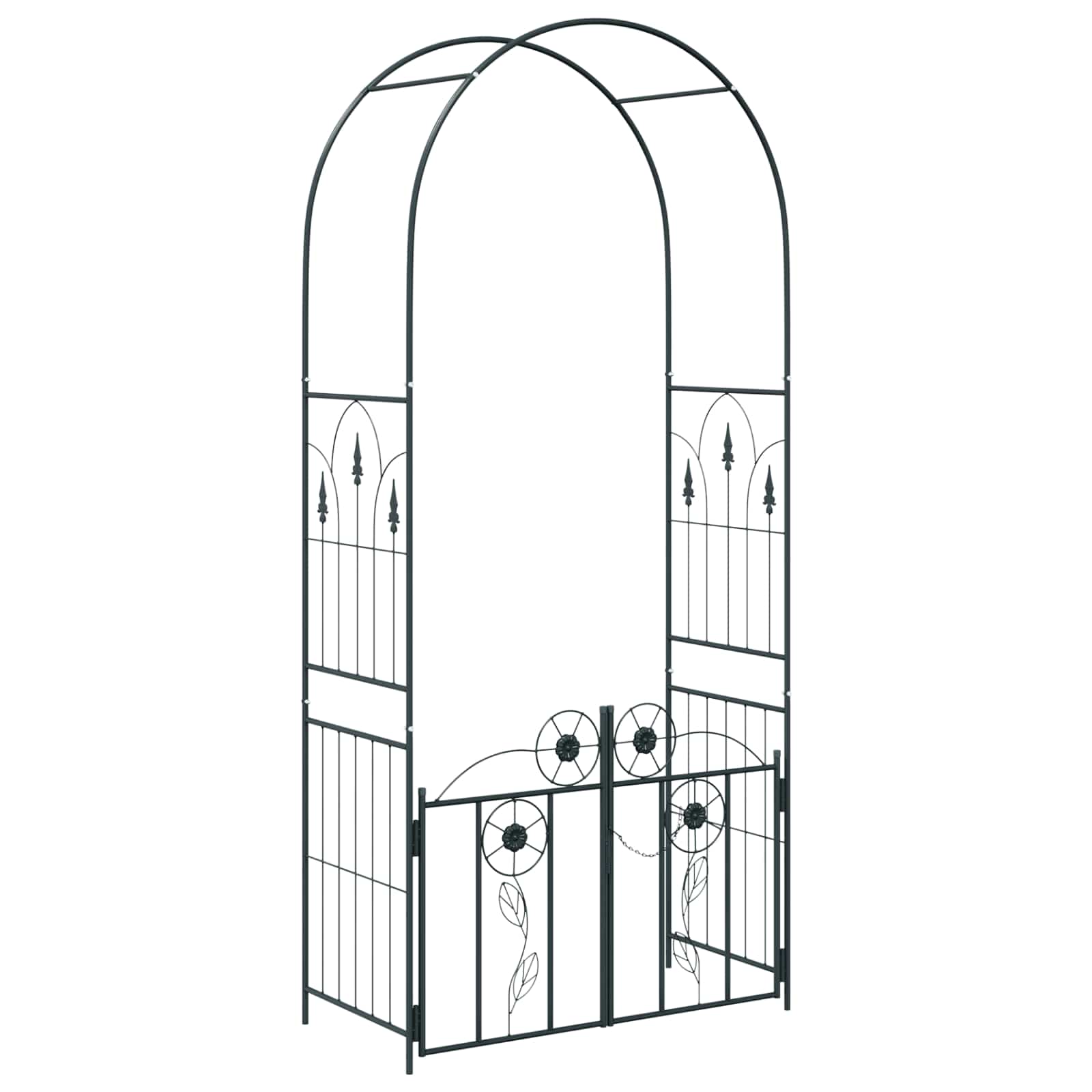 Sodo arka Paprastas Juoda 102 x 50 x 218 cm