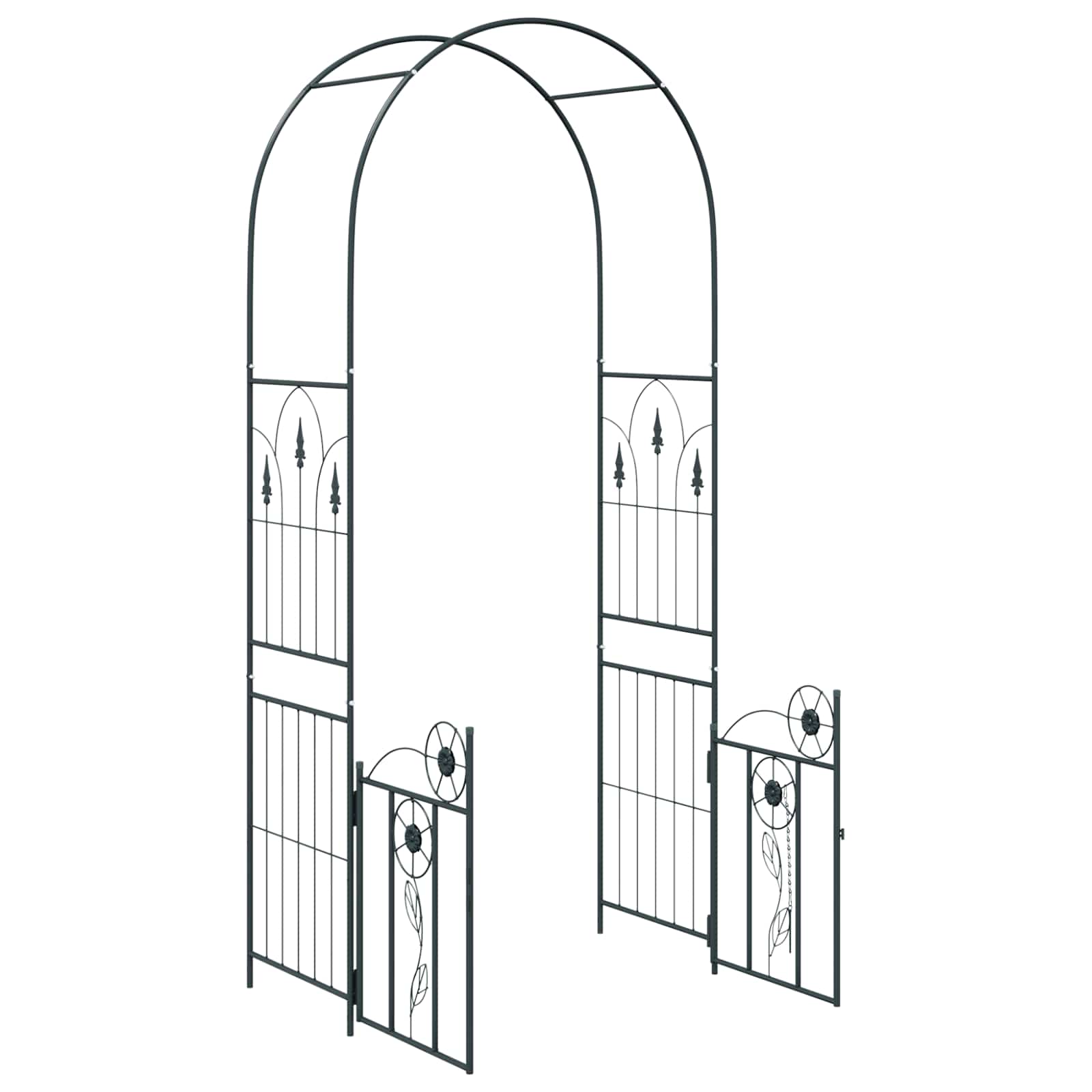 Sodo arka Paprastas Juoda 102 x 50 x 218 cm