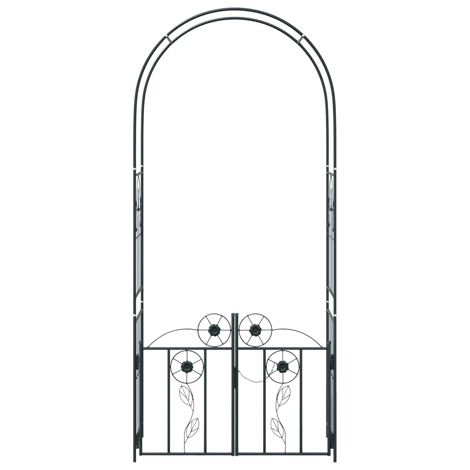 Sodo arka Paprastas Juoda 102 x 50 x 218 cm