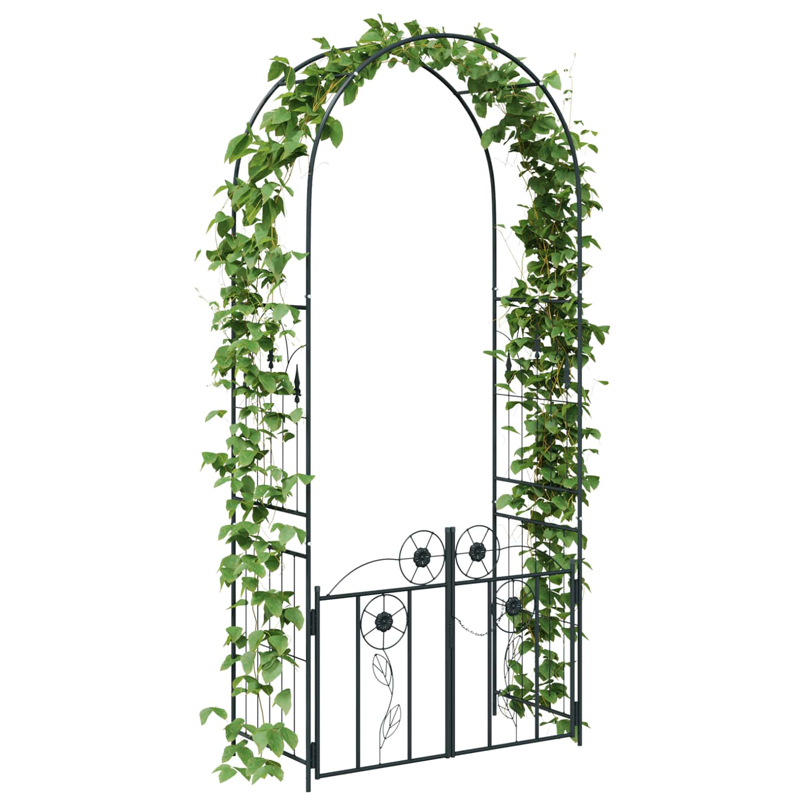 Sodo arka Paprastas Juoda 102 x 50 x 218 cm