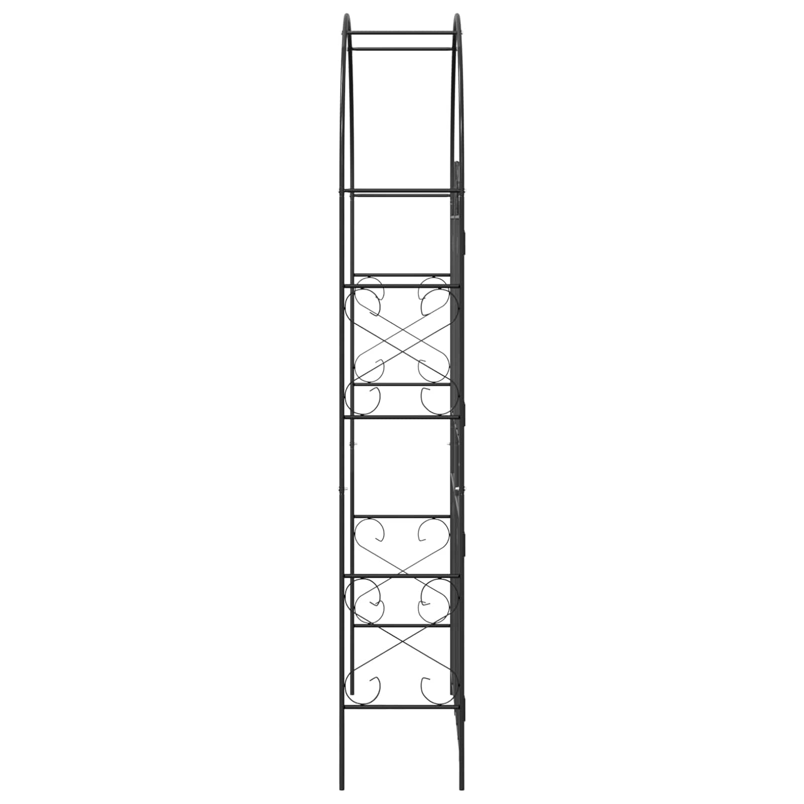 Sodo arka Paprastas Juoda 115 x 37 x 226 cm
