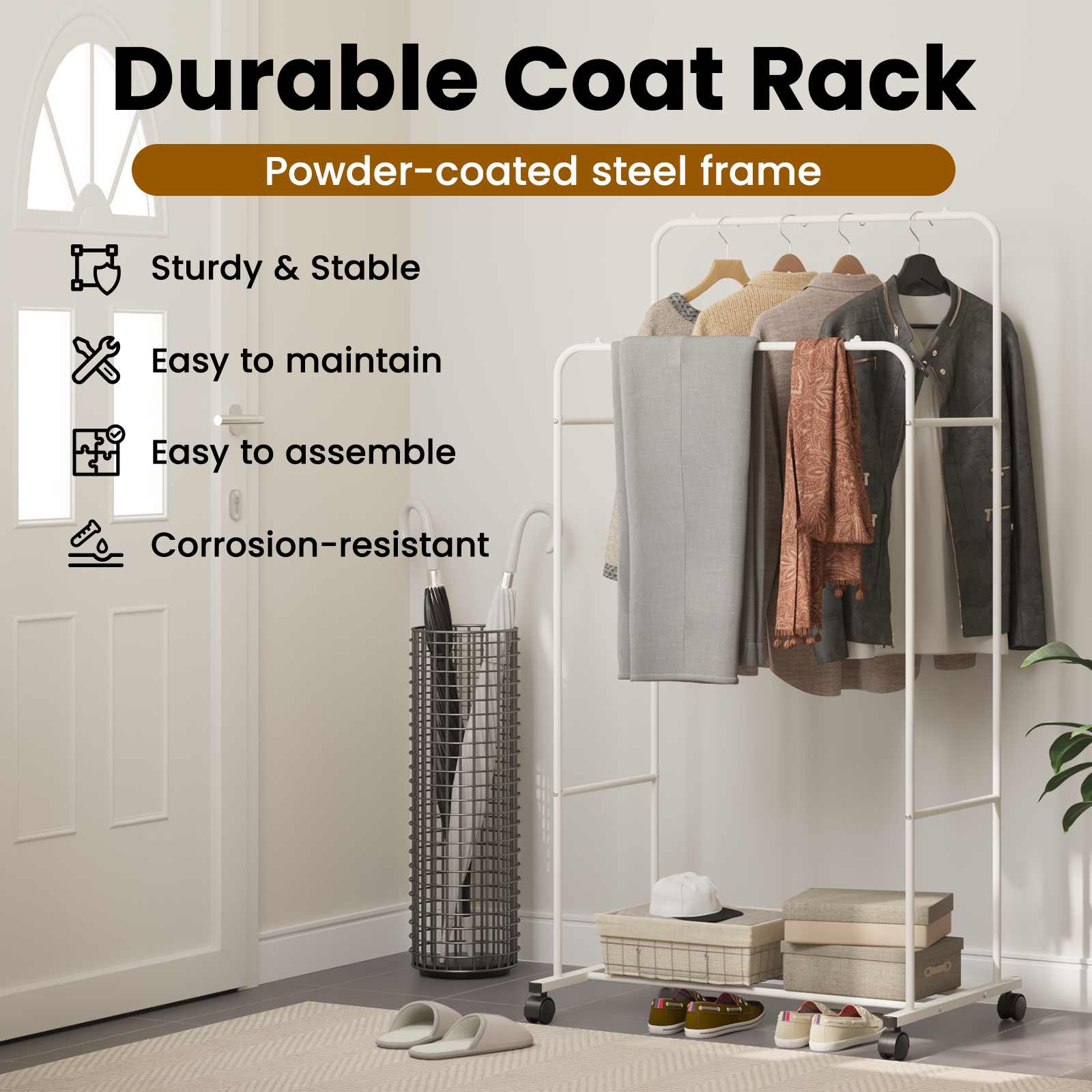 Clothing Rack Simple White