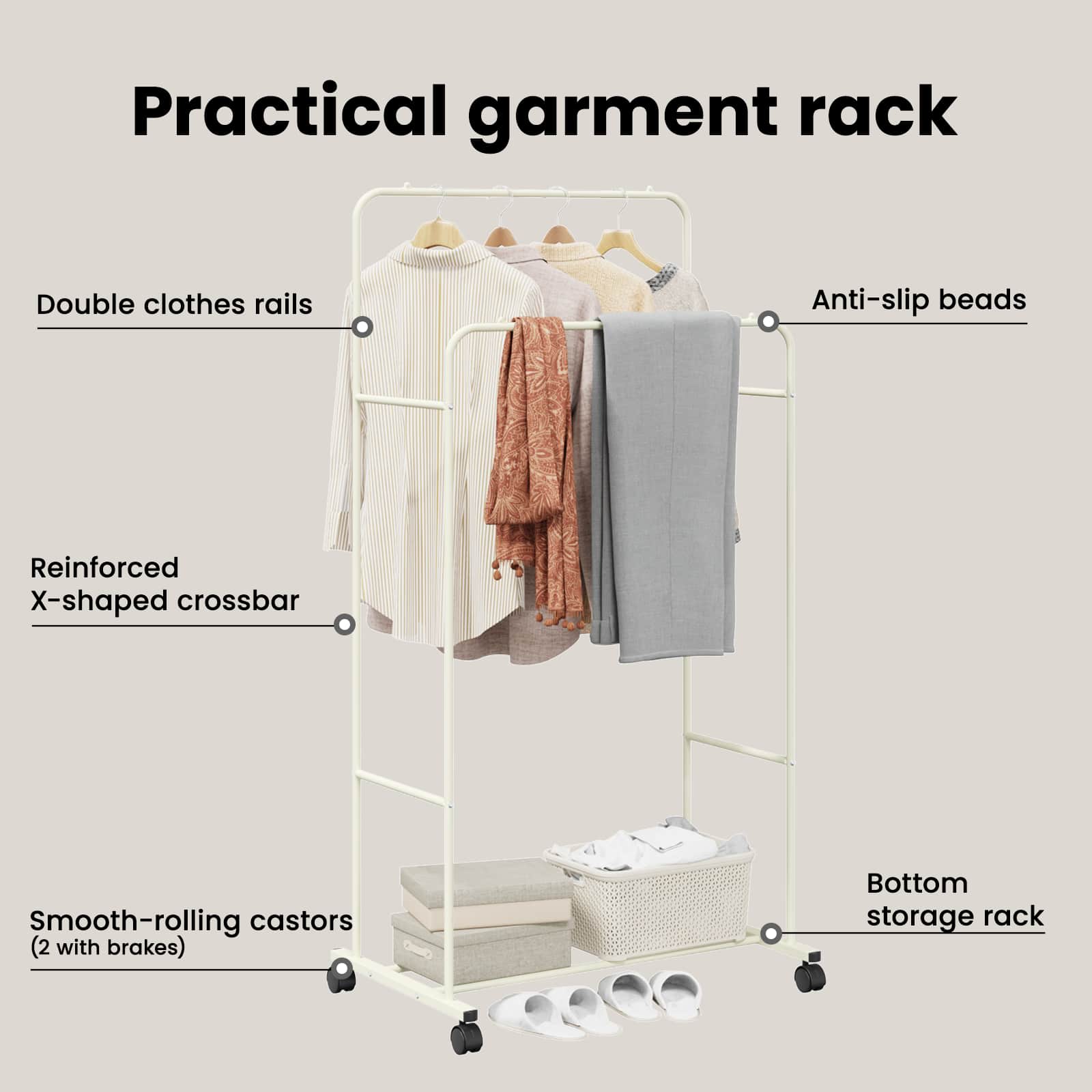 Clothing Rack Simple White