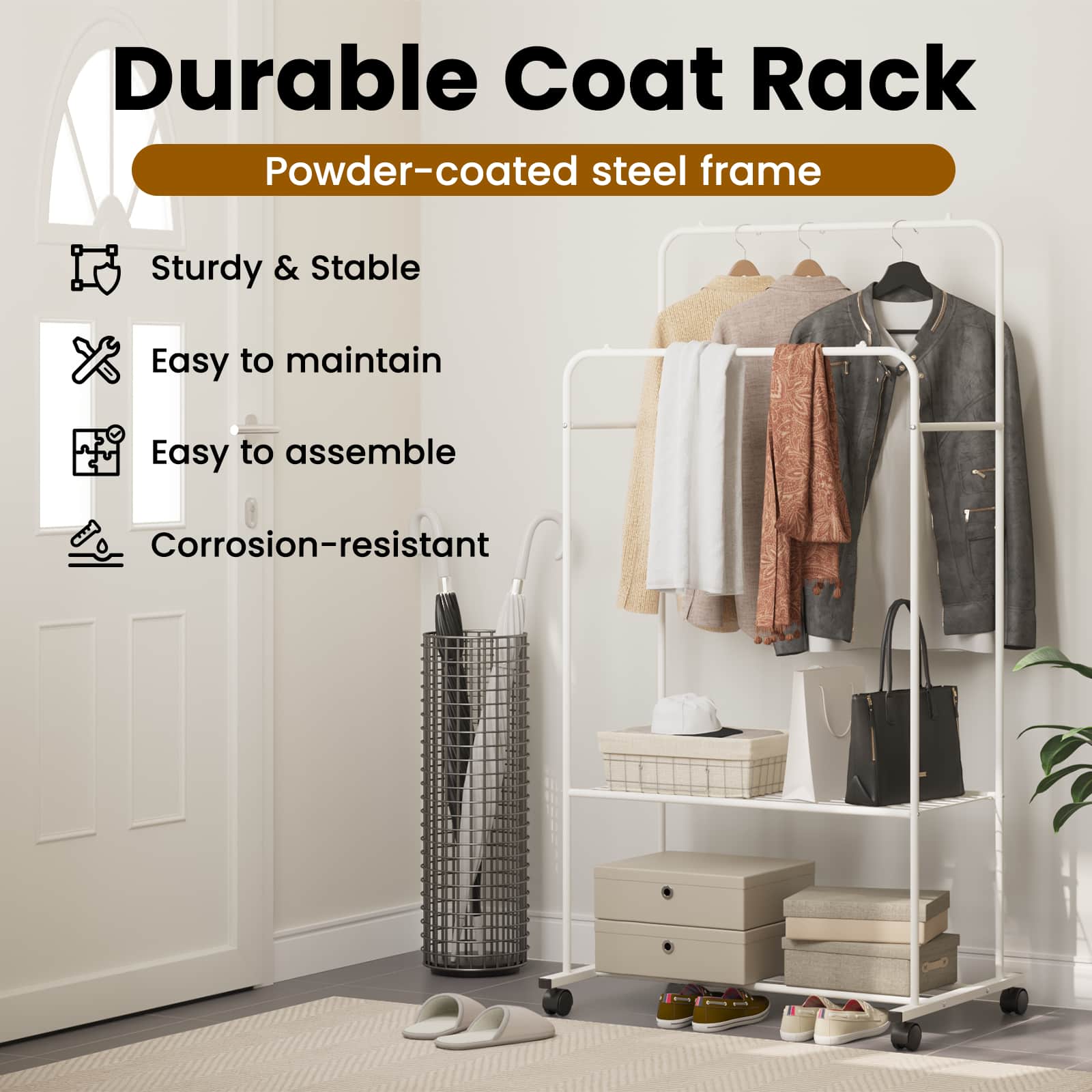 Clothing Rack Simple White