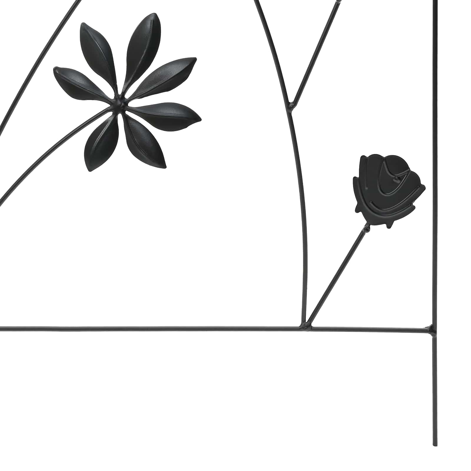 Sodo tvora su užraktu 3 pcs Juoda 112 x 39,5 cm Plienas