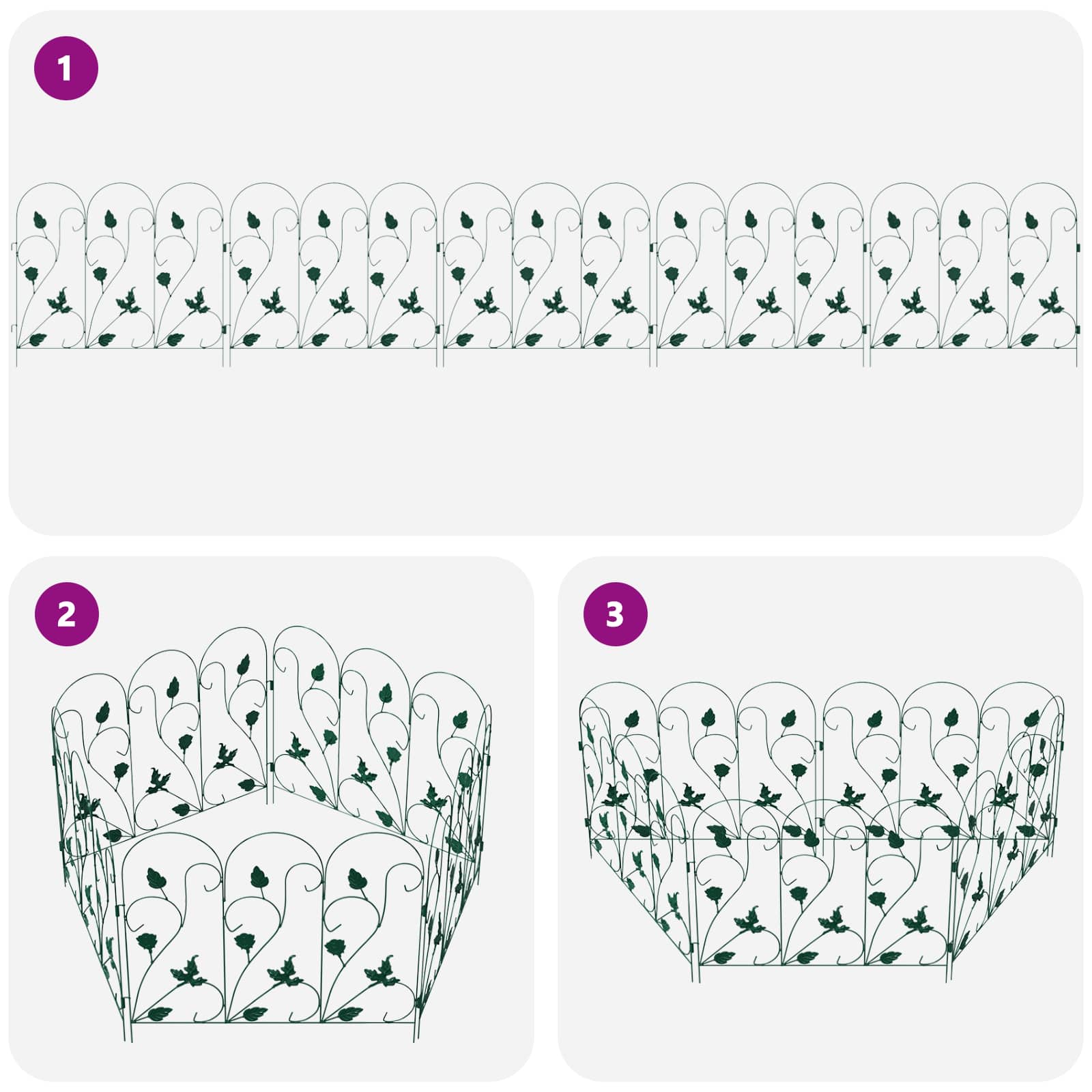 Sodo tvora 5 pcs Žalia Plienas