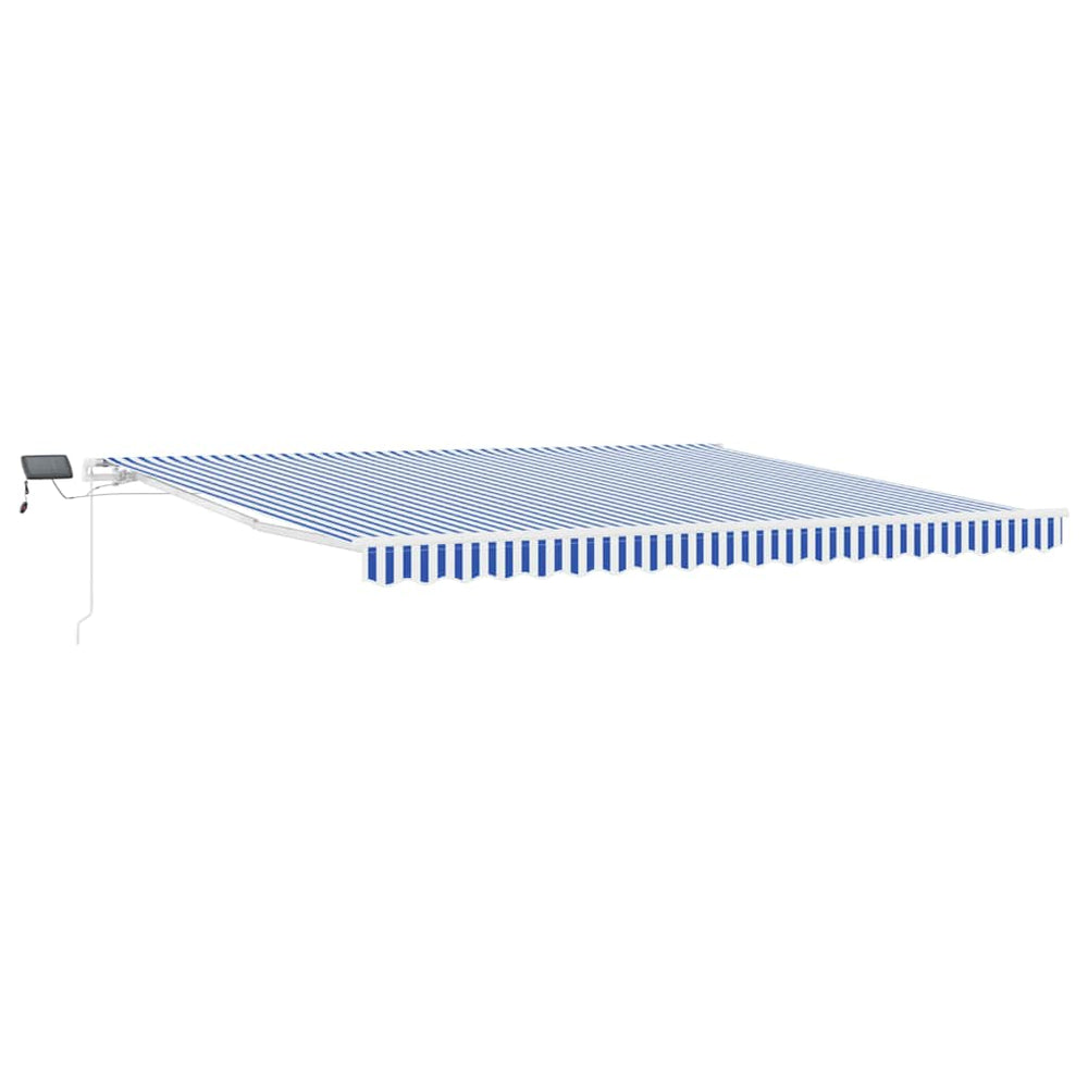 Ištraukiama markizė with Mėlyna ir balta 4.5 x 3 m
