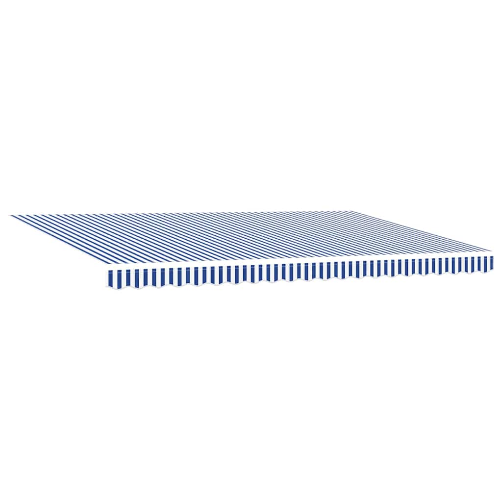 Ištraukiama markizė with Mėlyna ir balta 4.5 x 3 m