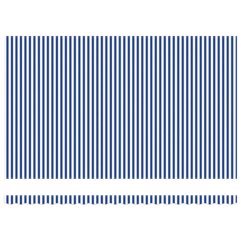Ištraukiama markizė with Mėlyna ir balta 4.5 x 3 m