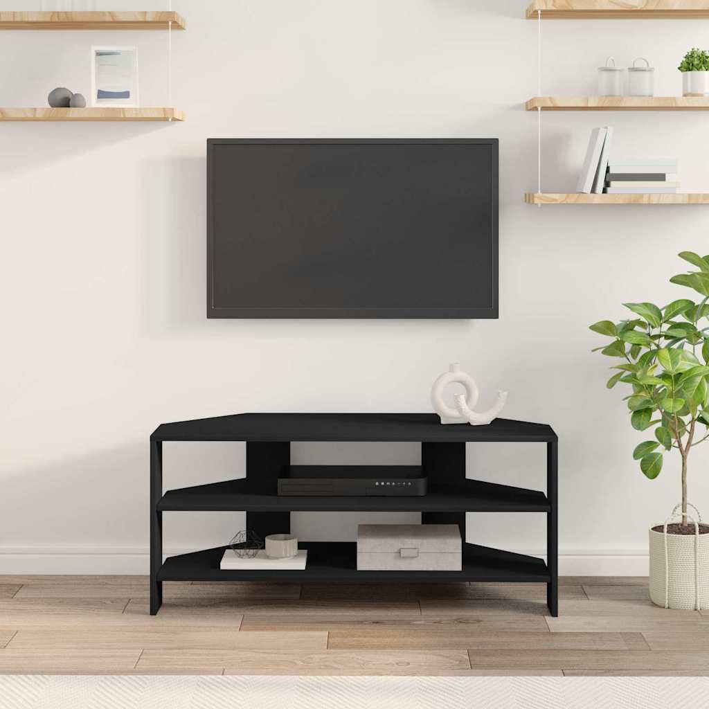 KampinėTVspintelė Juoda 102x40,5x45cm Apdirbta mediena