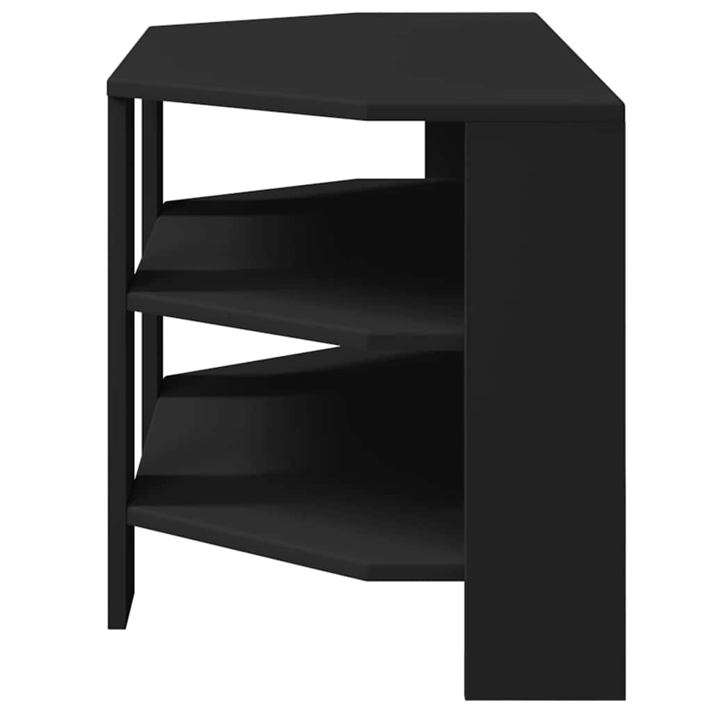 KampinėTVspintelė Juoda 102x40,5x45cm Apdirbta mediena