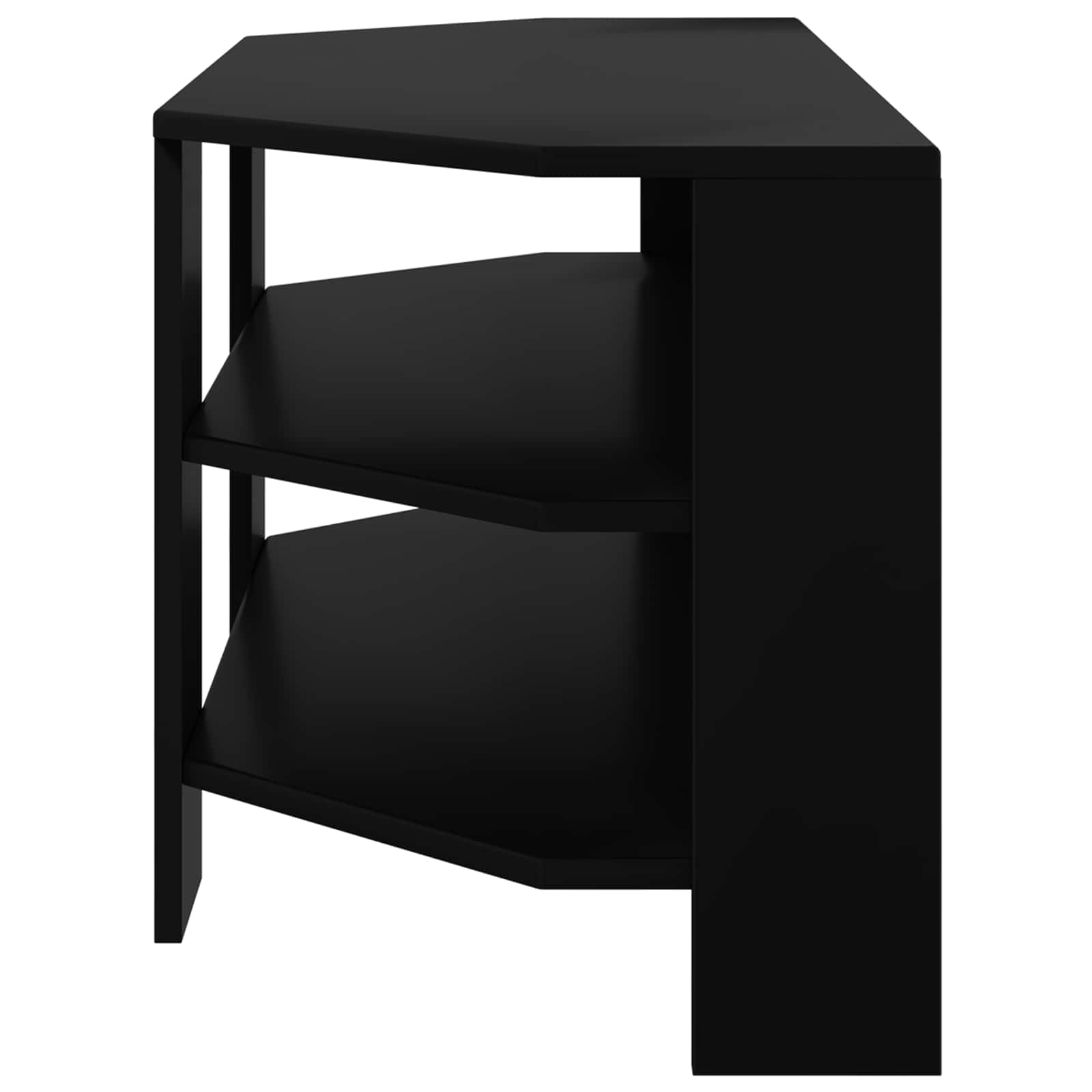 KampinėTVspintelė Juoda 102x40,5x45cm Apdirbta mediena