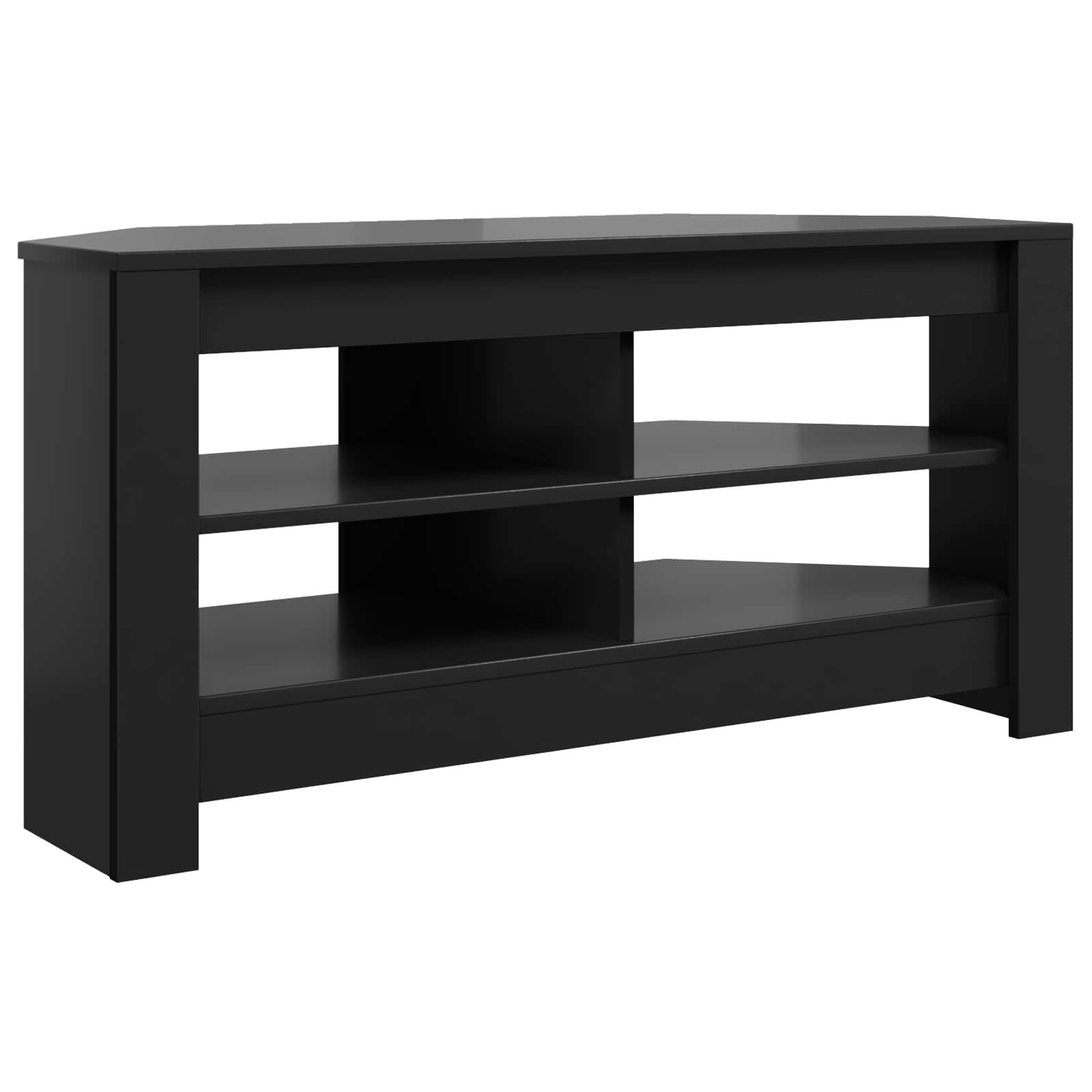 KampinėTVspintelė Juoda 102 x 40,5 x 45 cm Apdirbta mediena
