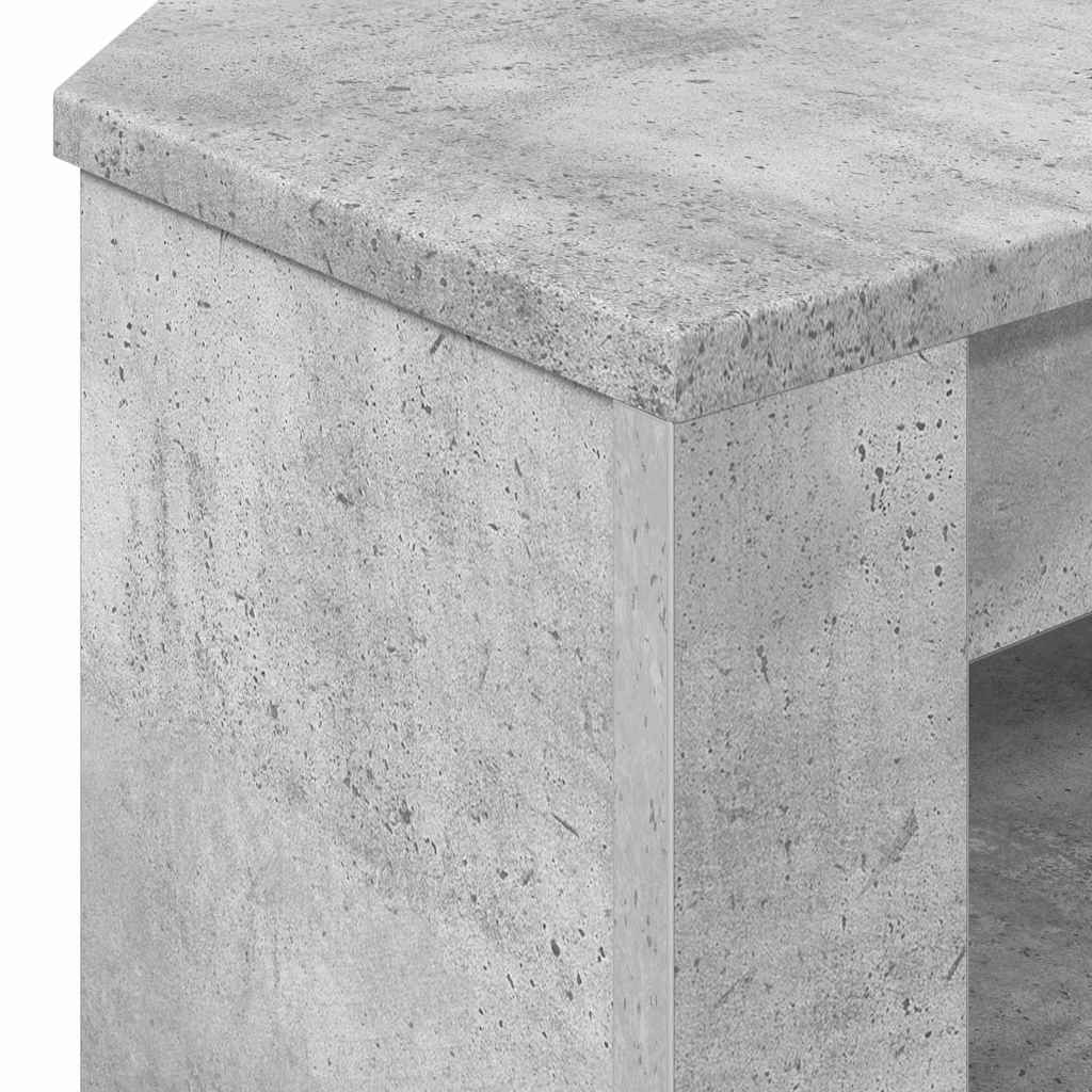 Corner TV Cabinet Concrete Grey 102 x 40.5 x 45 cm