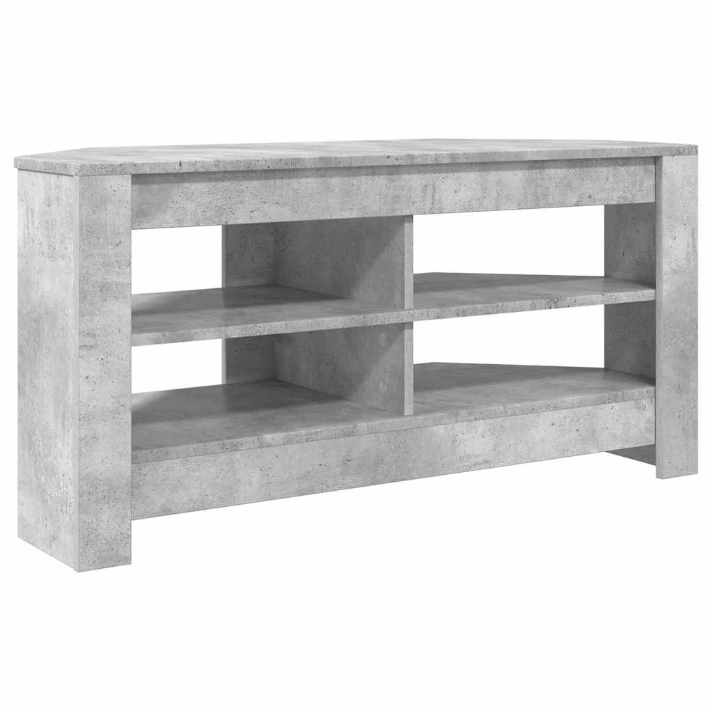 Corner TV Cabinet Concrete Grey 102 x 40.5 x 45 cm