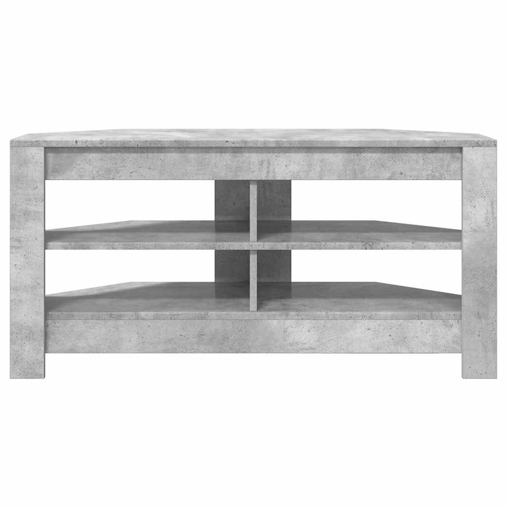 Corner TV Cabinet Concrete Grey 102 x 40.5 x 45 cm