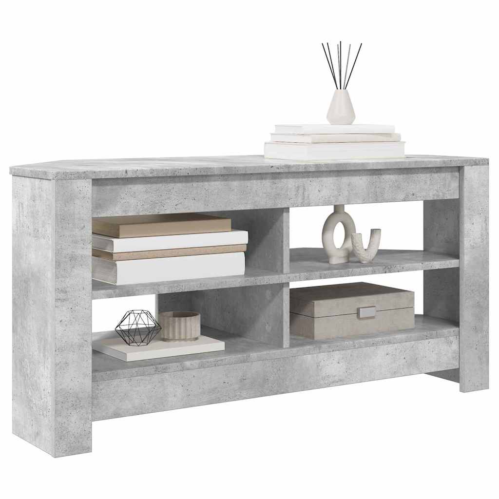 Corner TV Cabinet Concrete Grey 102 x 40.5 x 45 cm