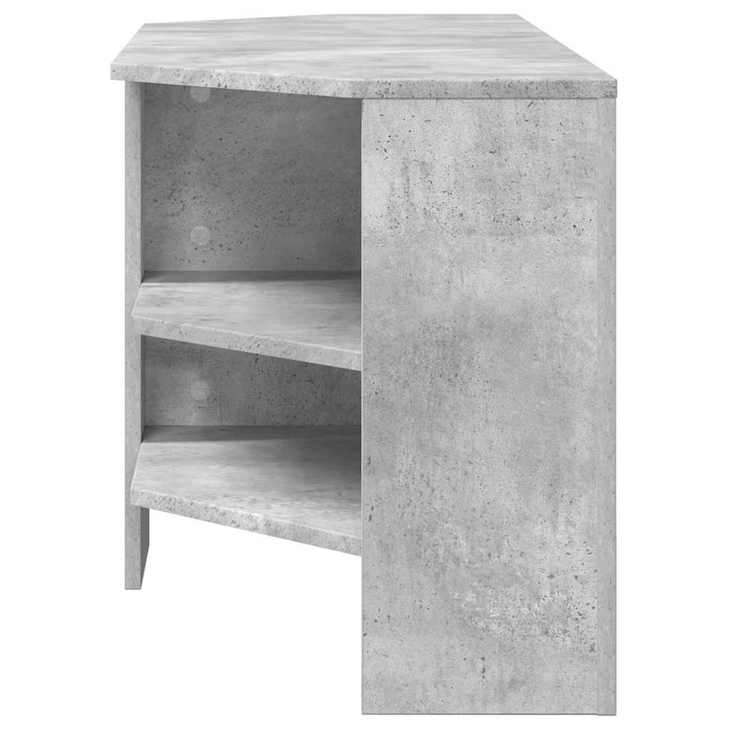 Corner TV Cabinet Concrete Grey 102 x 40.5 x 45 cm