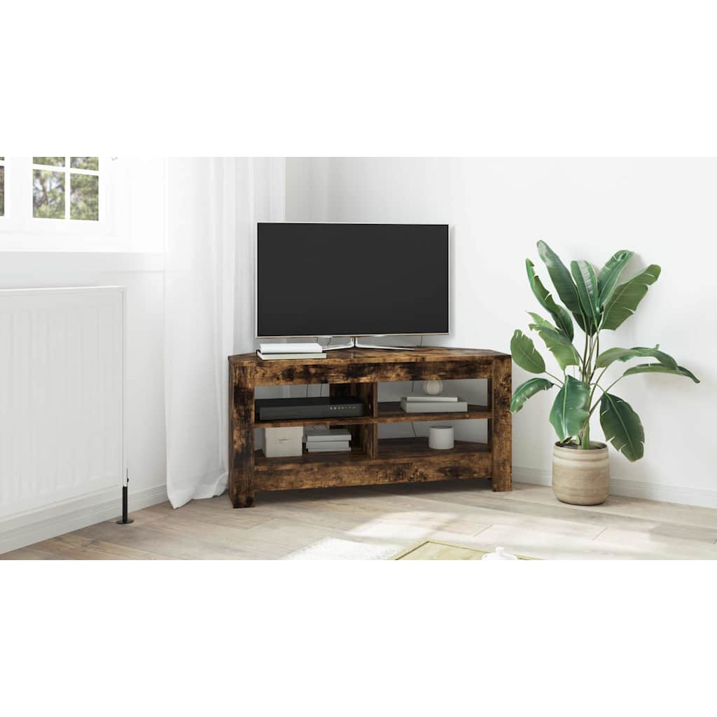 Corner TV Cabinet Smoked Oak 102 x 40.5 x 45 cm