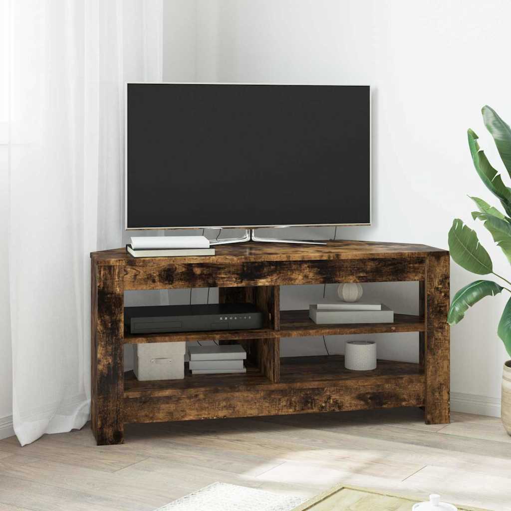 Corner TV Cabinet Smoked Oak 102 x 40.5 x 45 cm