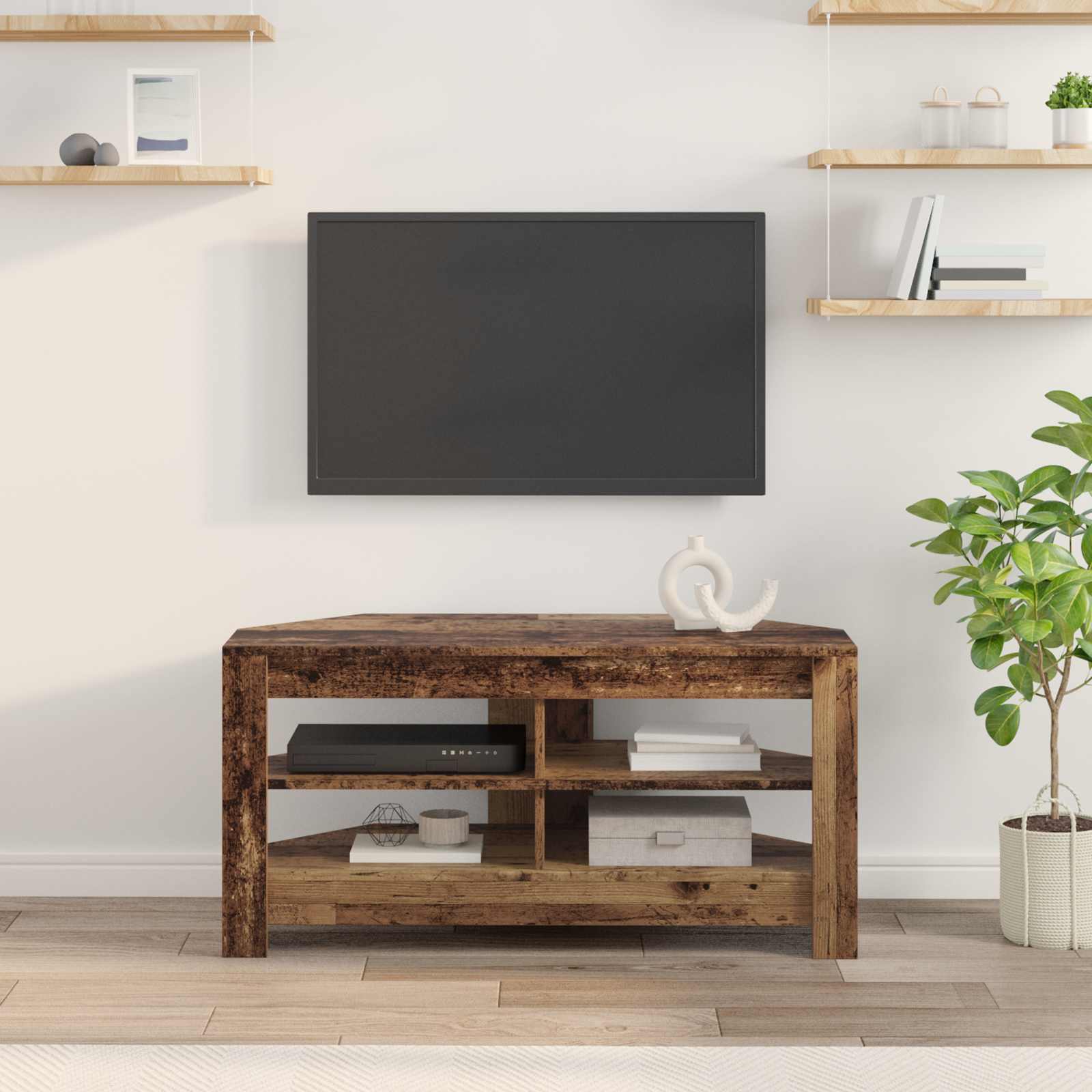 KampinėTVspintelė 102 x 40,5 x 45 cm Senovinis medis