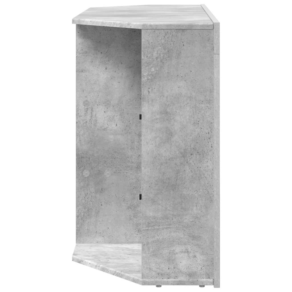 Kampinė LED televizoriaus spinta 100x40x68cm Betono pilka