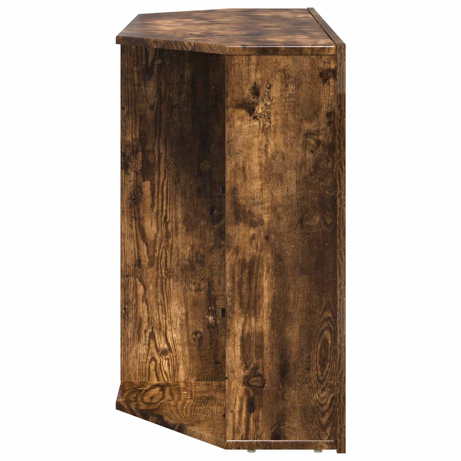 Kampinė LED televizoriaus spinta 100x40x68cm Rūkyta ąžuolas