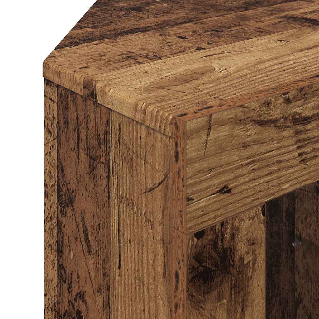 Kampinė LED televizoriaus spinta 100x40x68cm Senas medis