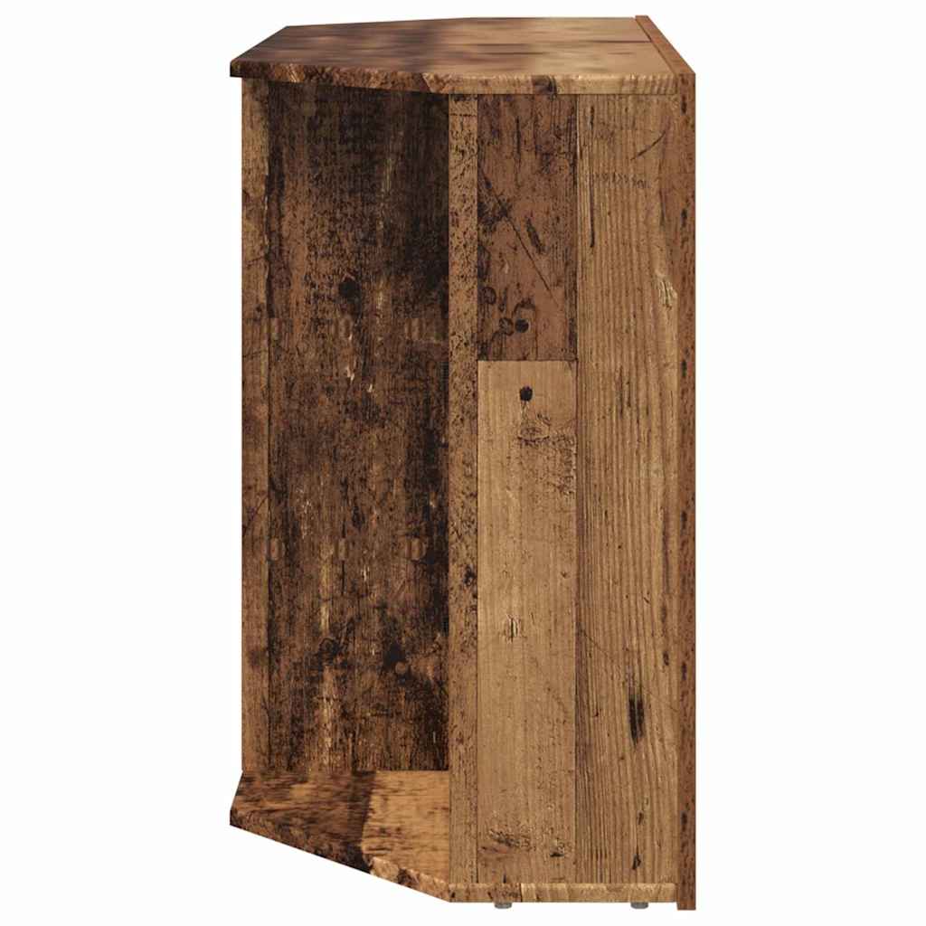 Kampinė LED televizoriaus spinta 100x40x68cm Senas medis