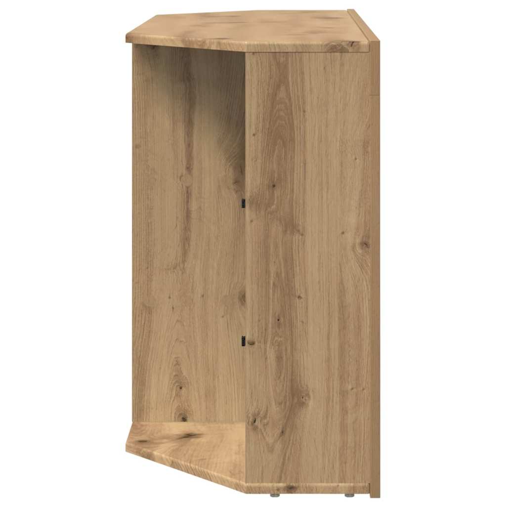 Kampinė LED televizoriaus spinta 100x40x68cm Amatininkų ąžuolas