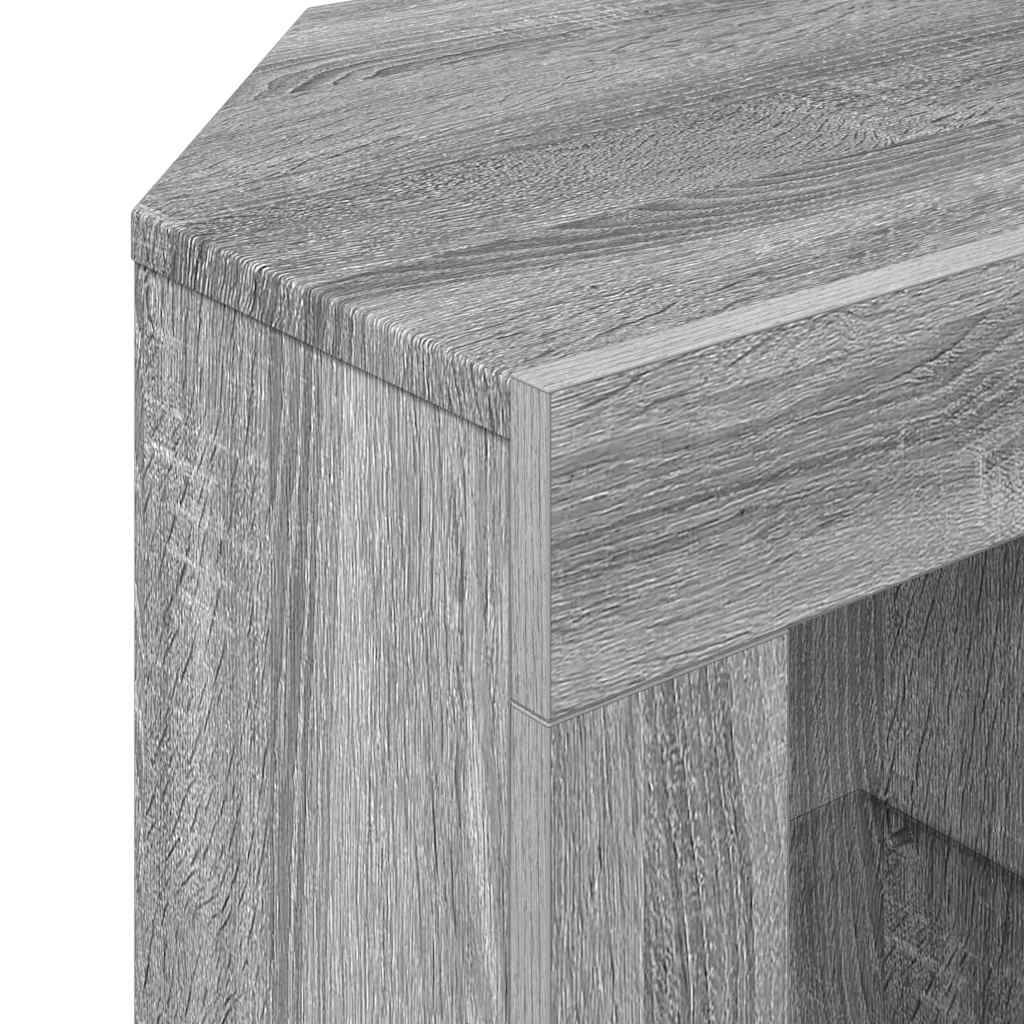 Kampinė LED televizoriaus spinta 100 x 40 x 50 cm Pilkas Sonoma