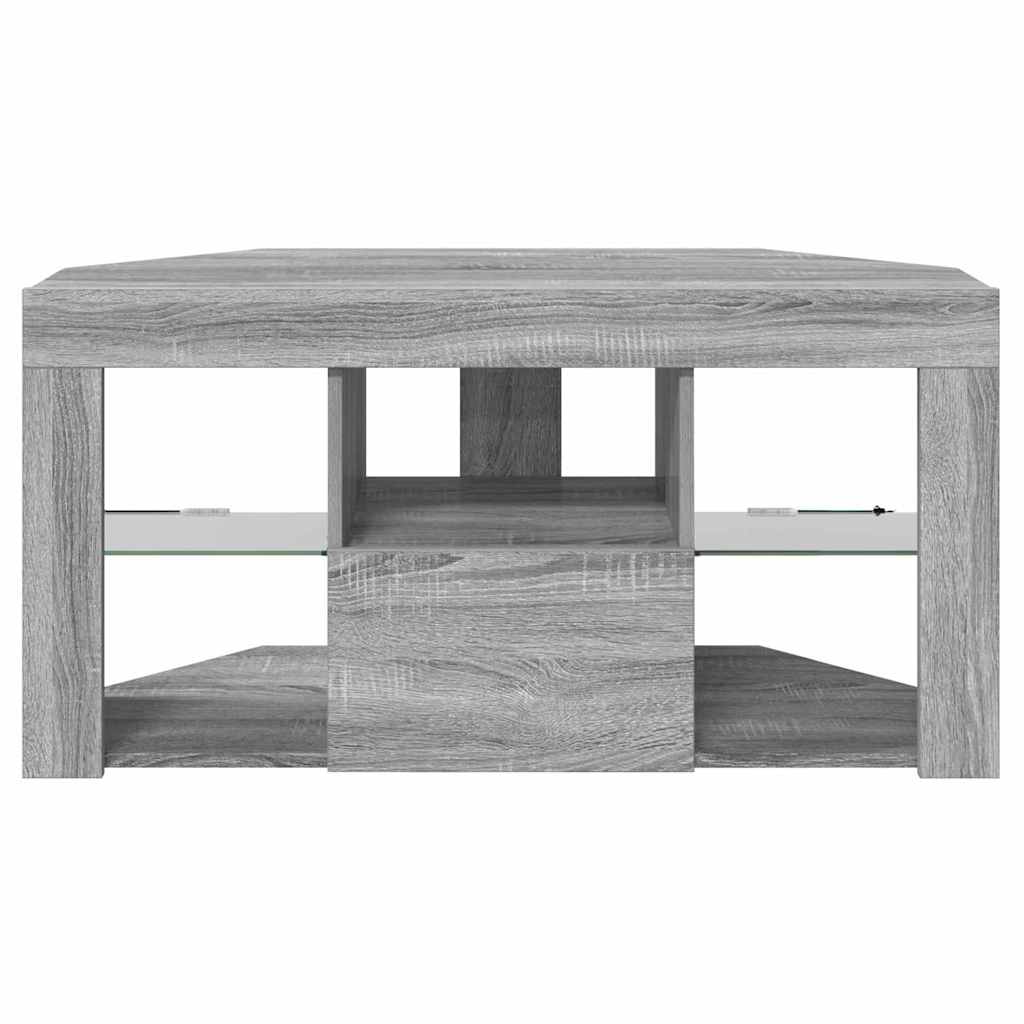 Kampinė LED televizoriaus spinta 100 x 40 x 50 cm Pilkas Sonoma