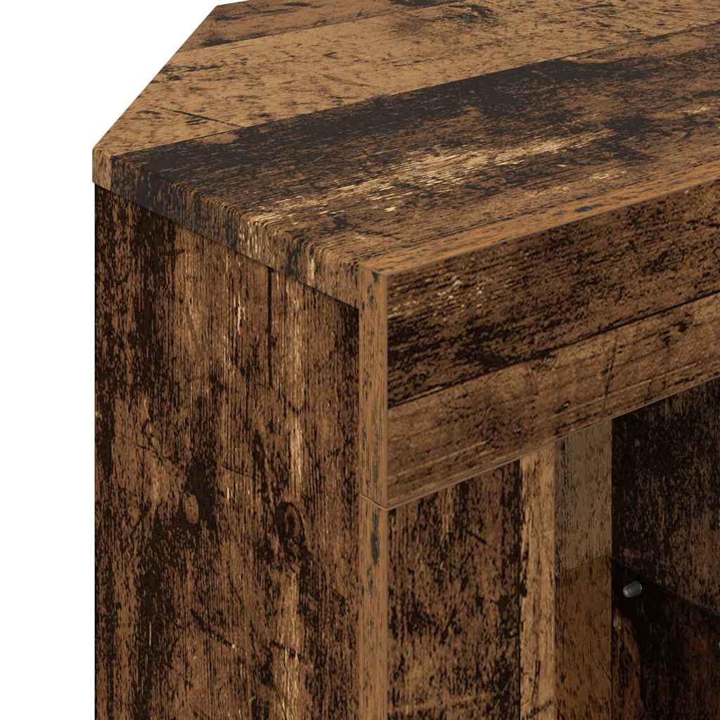 Kampinė LED televizoriaus spinta 100 x 40 x 50 cm Senas medis