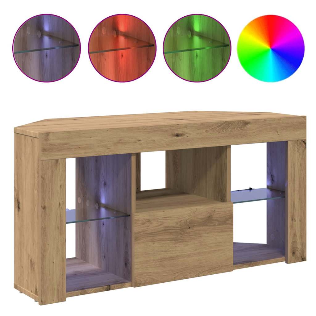 Kampinė LED televizoriaus spinta 100 x 40 x 50 cm