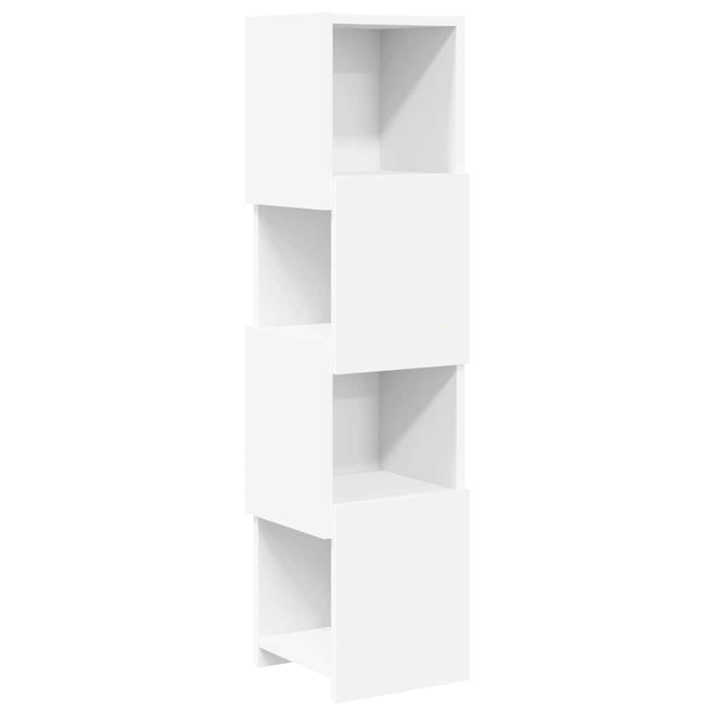 Kampinė spintelė Balta 25,5x25x102cm Apdirbta mediena