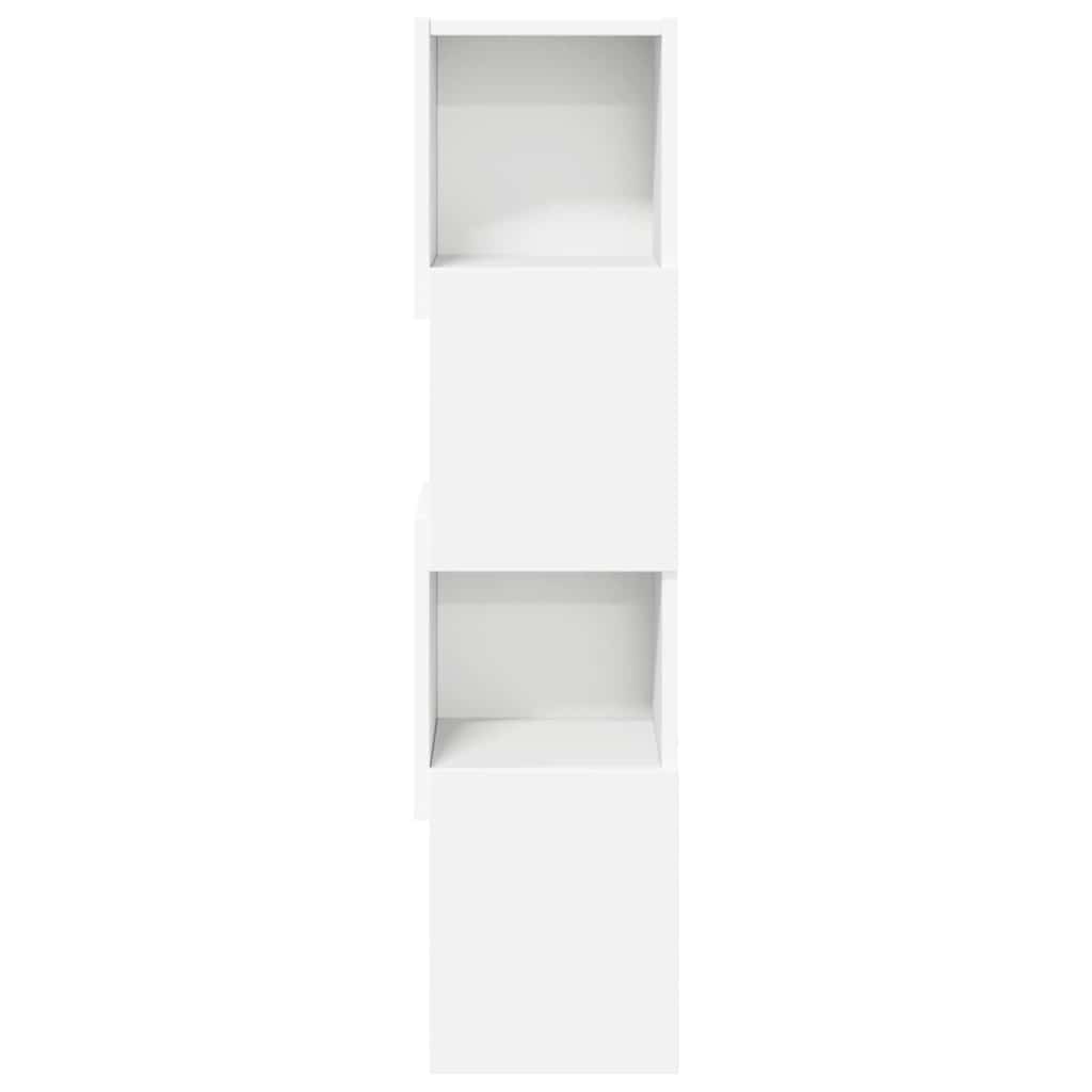 Kampinė spintelė Balta 25,5x25x102cm Apdirbta mediena