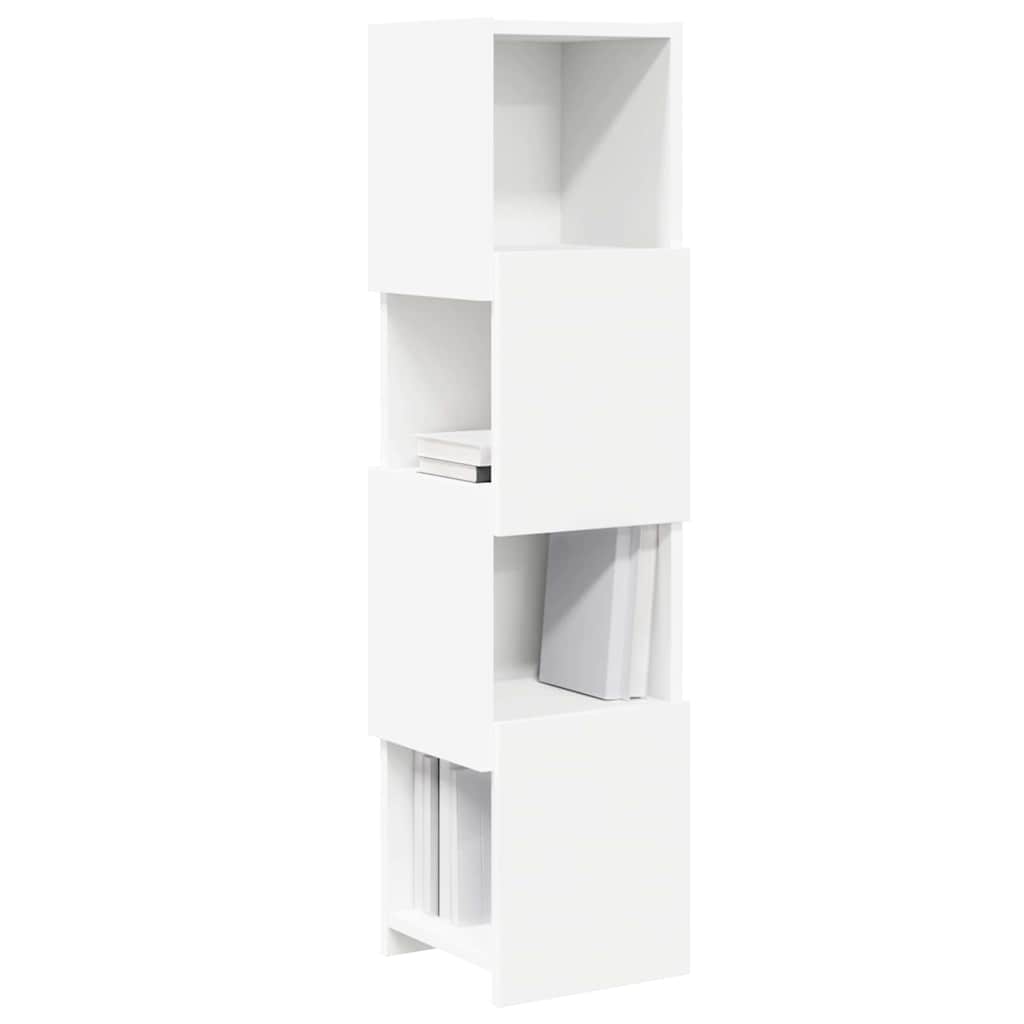 Kampinė spintelė Balta 25,5x25x102cm Apdirbta mediena
