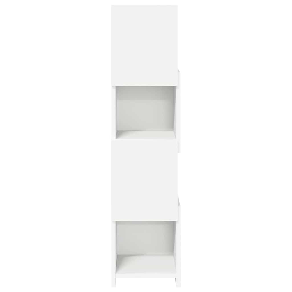Kampinė spintelė Balta 25,5x25x102cm Apdirbta mediena