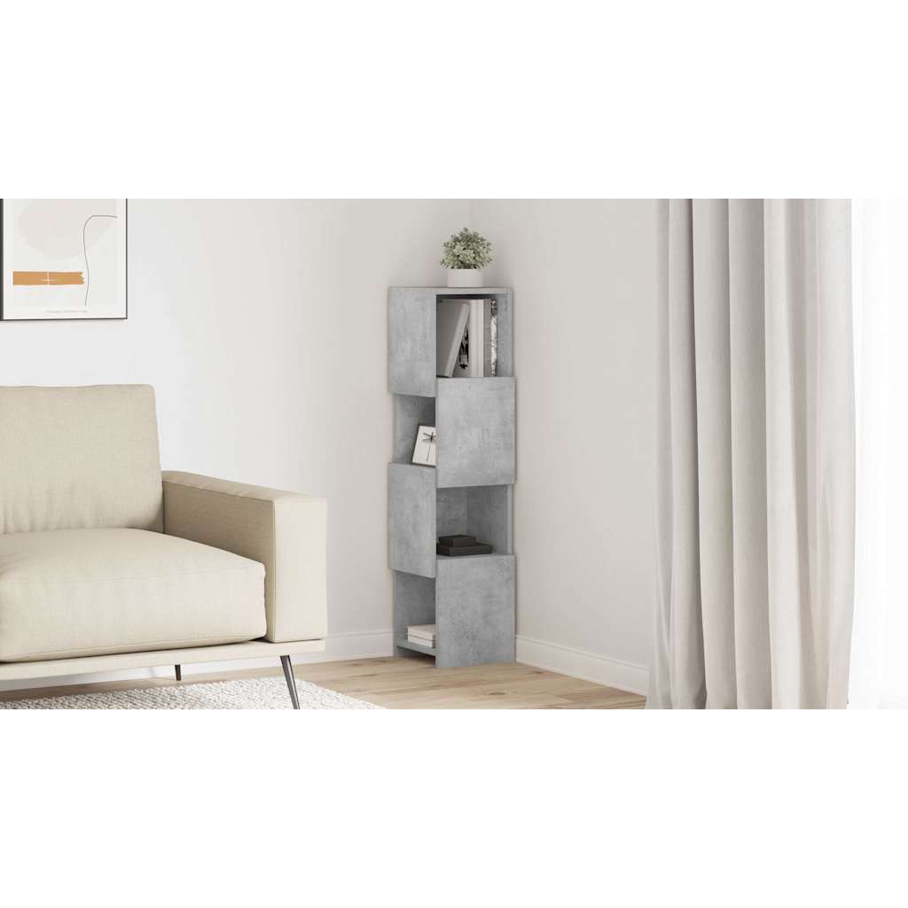 Kampinė spintelė Betono pilka 25,5x25x102cm Apdirbta mediena