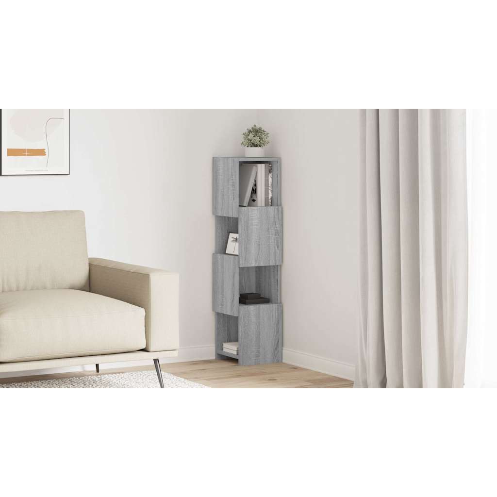 Kampinė spintelė Pilkas Sonoma 25,5x25x102cm Apdirbta mediena