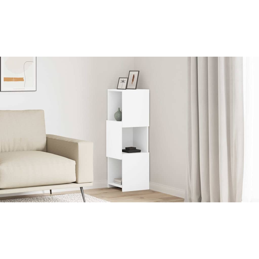 Corner Cabinet White 30.5x30x95cm Engineered Wood