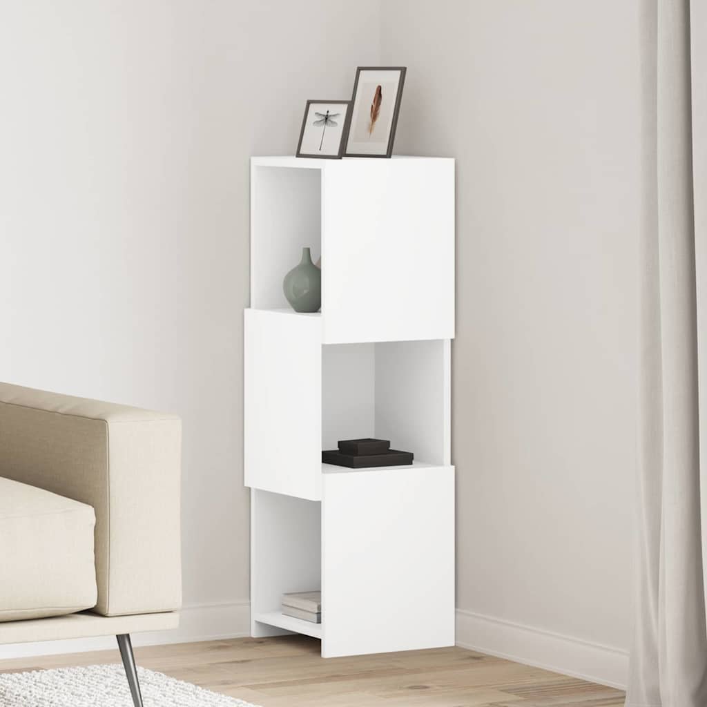 Corner Cabinet White 30.5x30x95cm Engineered Wood