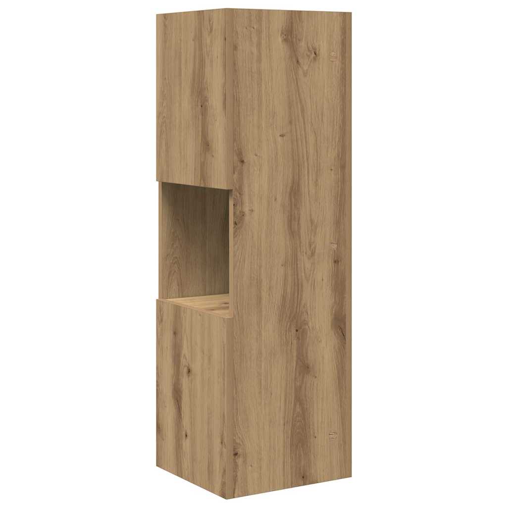 Kampinė spintelė Balta 30,5x30x95cm Apdirbta mediena