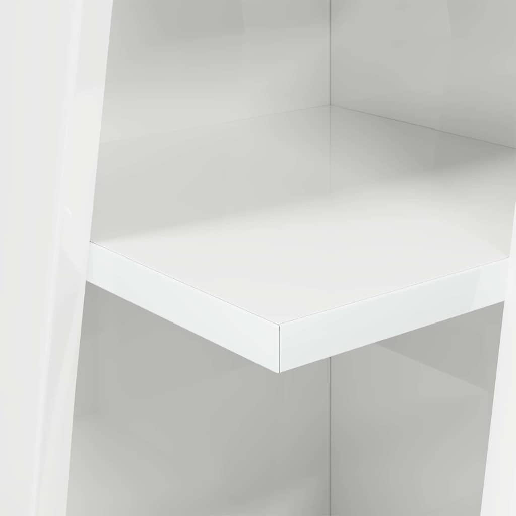 Stūra skapītis Balts 27,5x27x102 cm apstrādāta koksne