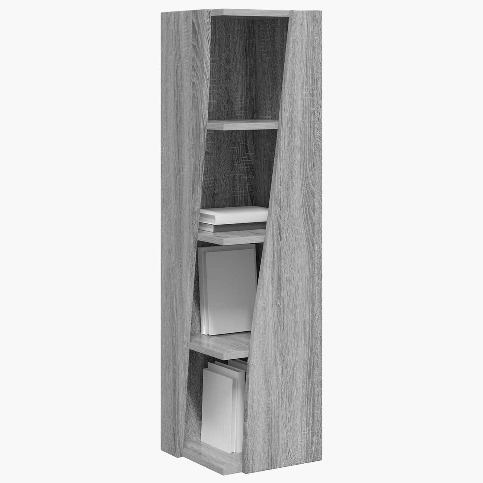 Kampinė spintelė Balta 27,5x27x102cm Apdirbta mediena