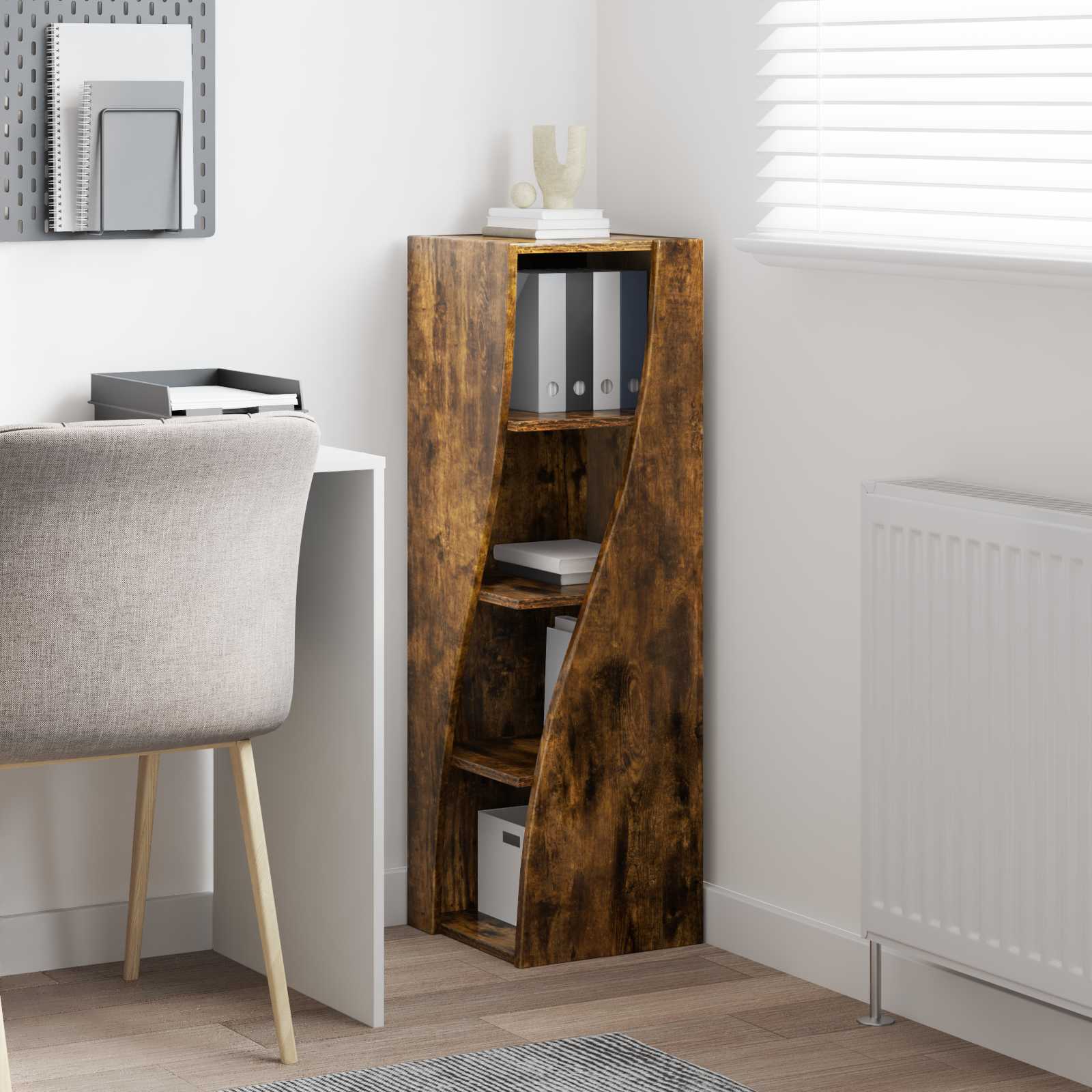 Corner Cabinet White 32x32x102cm Engineered Wood
